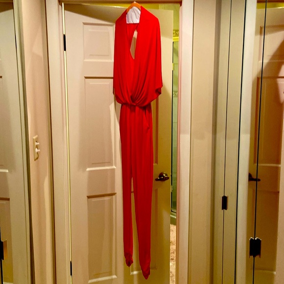EUC GUESS Gorgeous 🥰 Red Jumpsuit - Picture 2 of 6